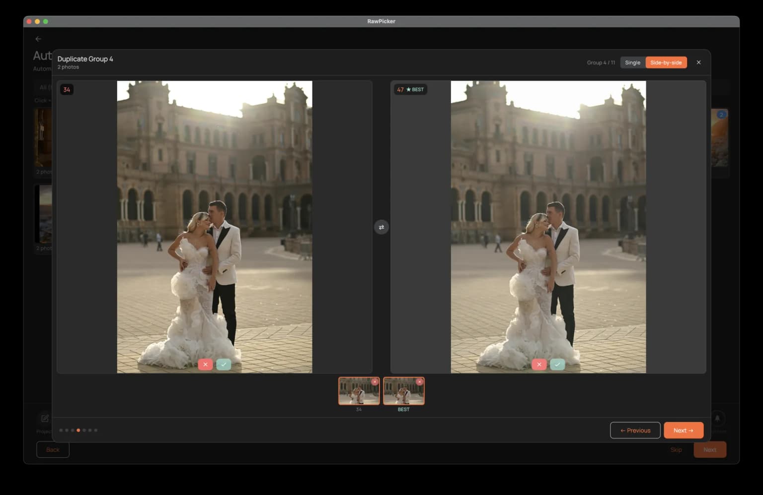 Find the sharpest shot in 2 seconds
