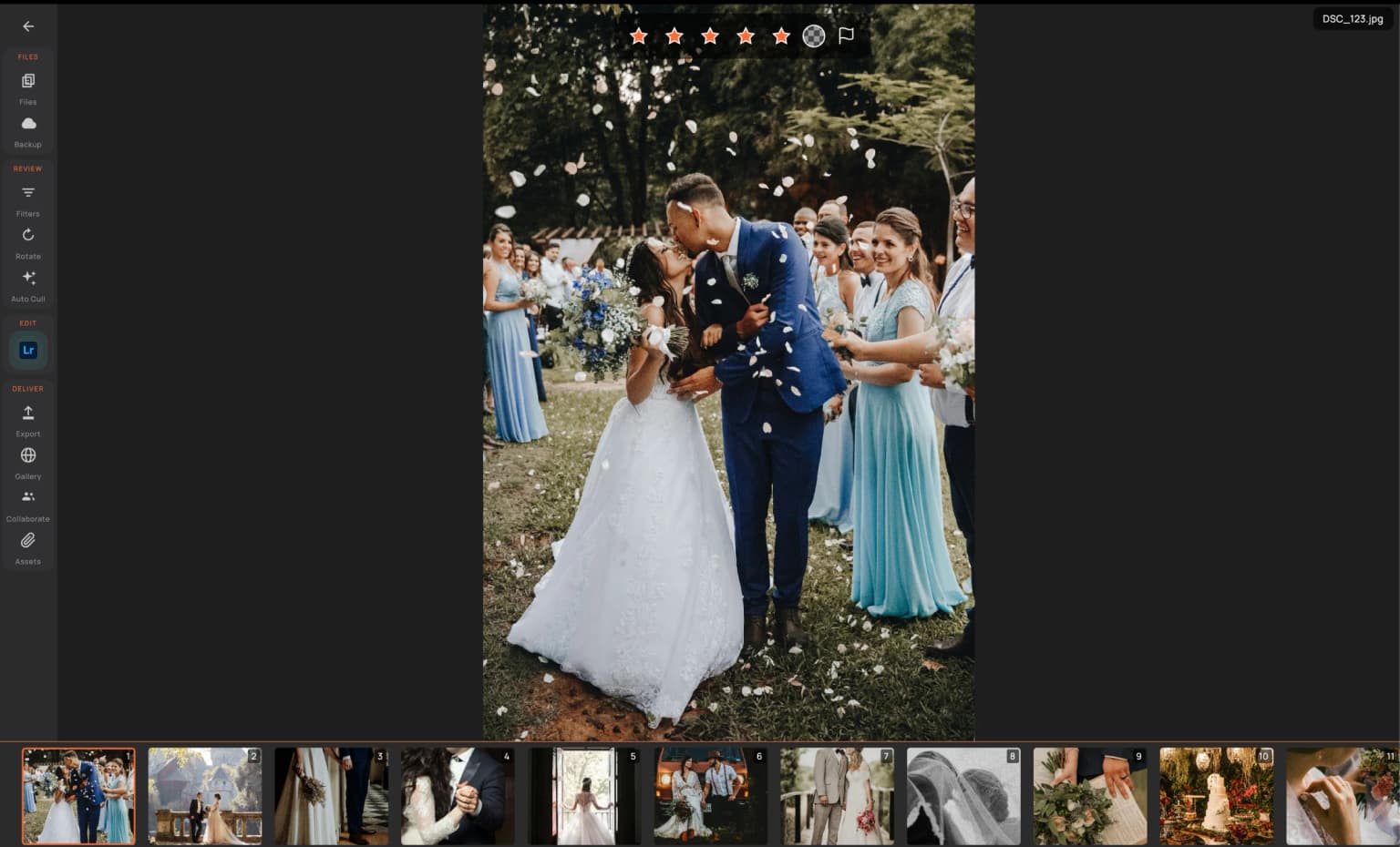 RawPicker preview screen — compare and pick the best shot