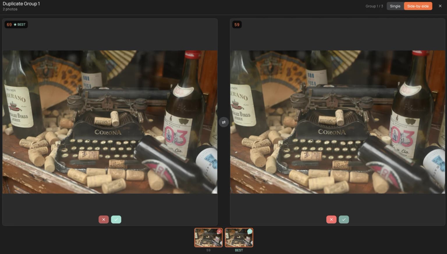 Find the sharpest shot in 2 seconds